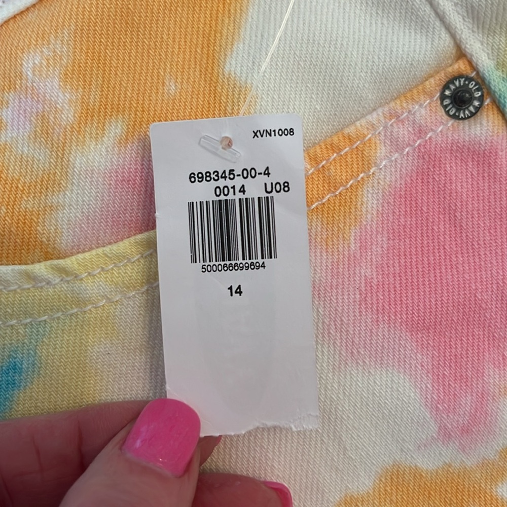 NWT Old Navy Tye Dye Button Fly Shorts - Picture 8 of 11